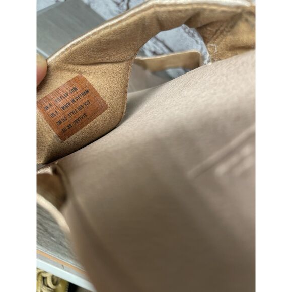 FitFlop Lulu Rose Gold Pink Synthetic Thong Wedge Sandals Women's Sz 8M US/39EU - Picture 5 of 16